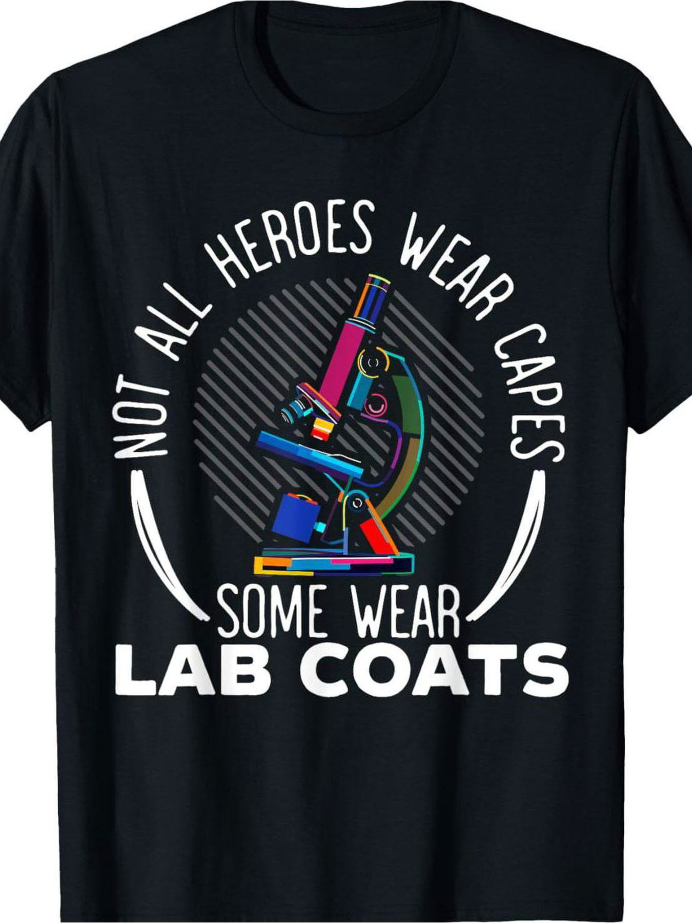 Medical Lab Technician - Zwart heren-T-shirt met ronde hals en
