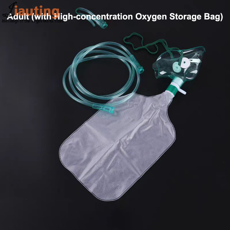 Oxygen Mask Non-Rebreather - 1 stks Volwassen/Kind Hoge Concentratie Zuurstof