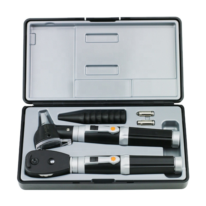 Otoscope Ophthalmoscope Set - Hoogwaardige professionele diagnostische instrumenten, draagbare fiberoptische